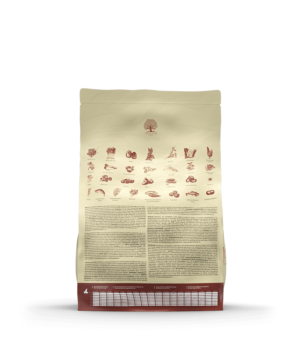 2,5KG ESSENTIAL THE BEGINNING LARGE BREED - PupDeluxe.dk