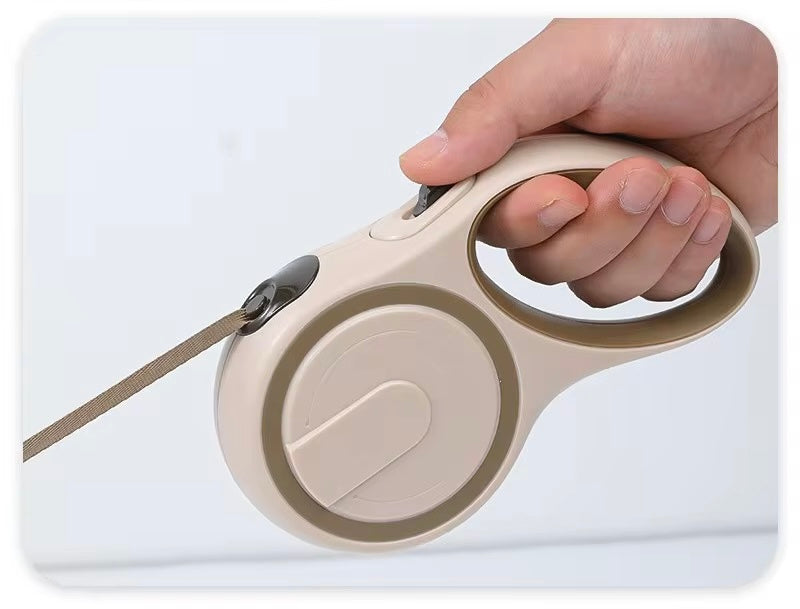 Automatisk hundesnor - Beige/brun