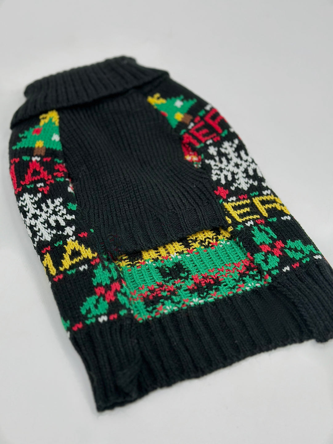 Limited Julesweater m. snoråbning 2024 Sort - PupDeluxe.dk