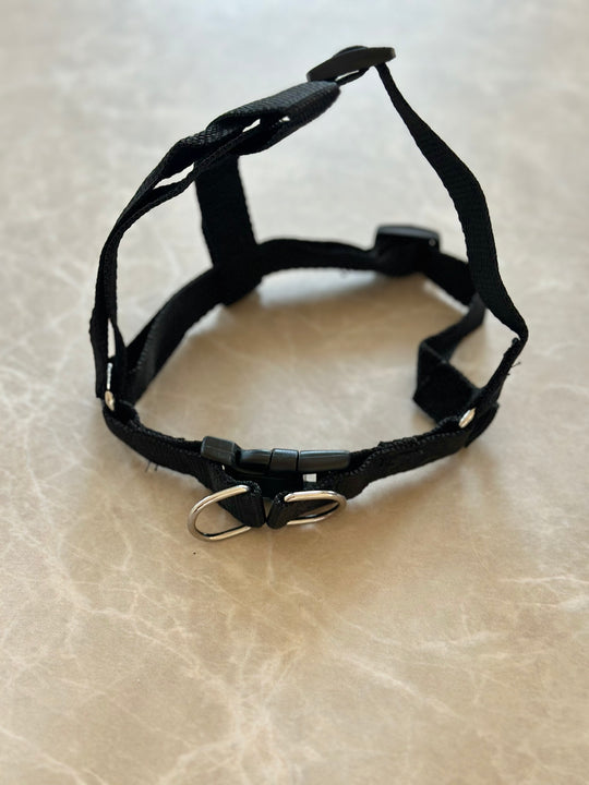 Sort hundesele - PupDeluxe.dk