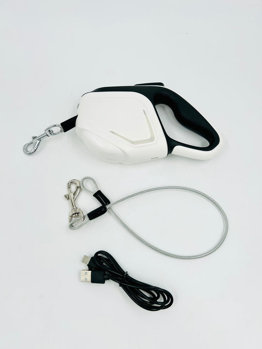 Automatisk hundesnor m. lys - PRO - PupDeluxe.dk