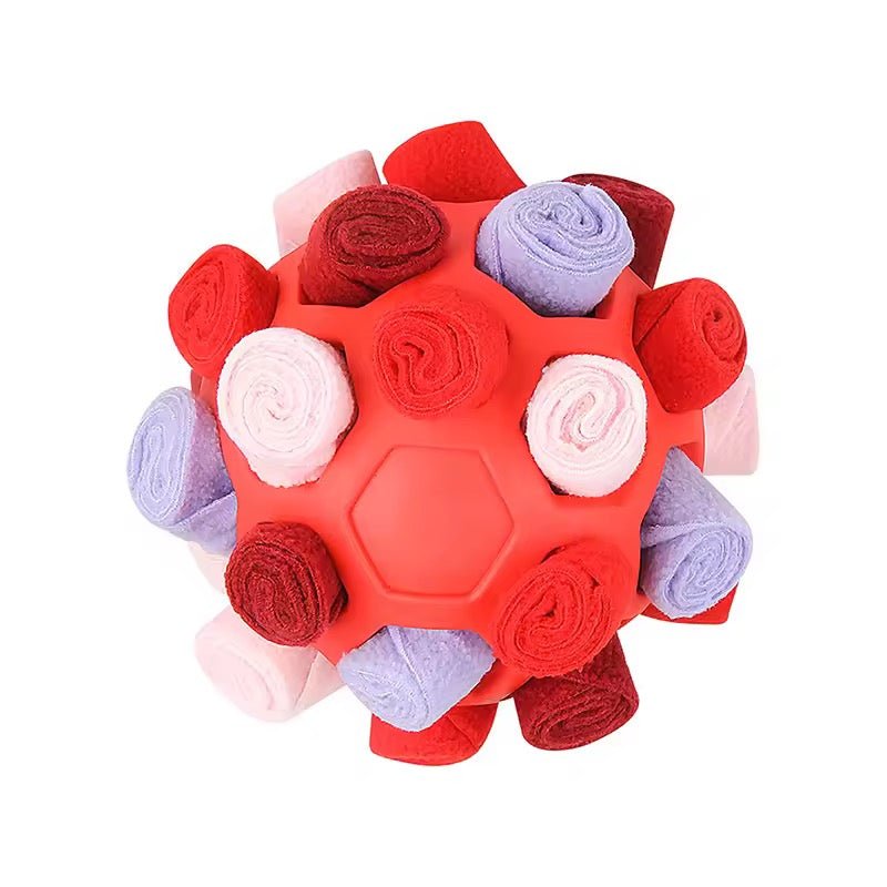 Aktivitetsbold med snuseruller - PupDeluxe.dk