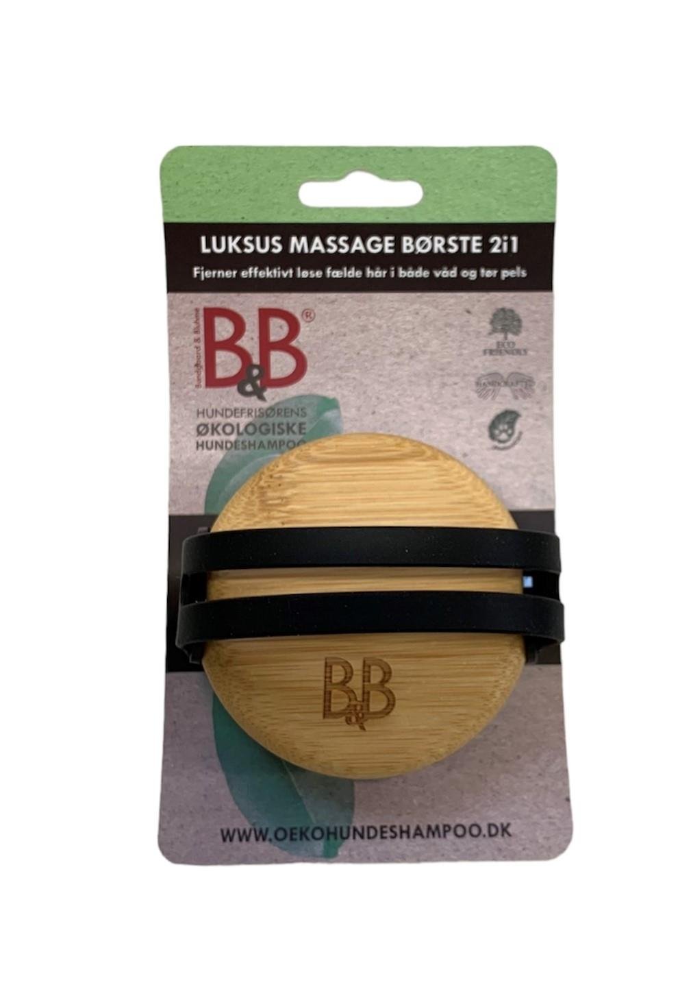 B&B Luksus Massagebørste 2i1 - PupDeluxe.dk