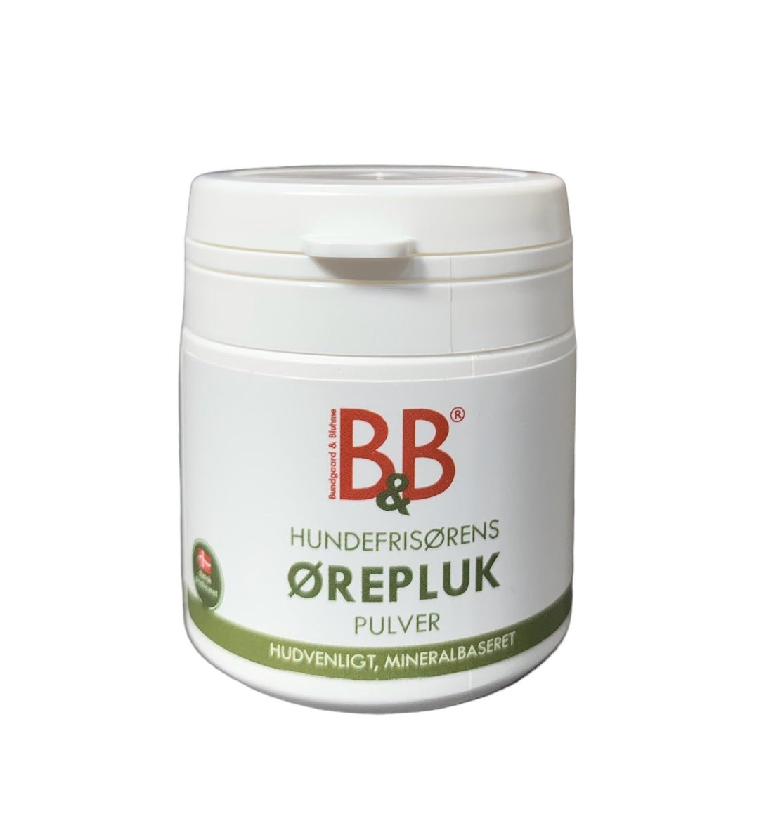 B&B Mineralbaseret Ørepluk pulver - PupDeluxe.dk