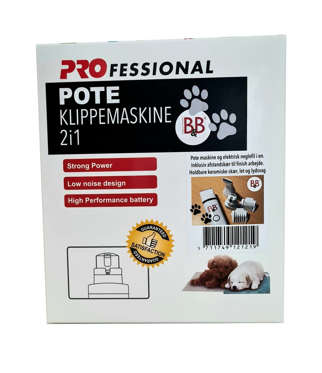 B&B pote klippemaskine 2i1 - PupDeluxe.dk