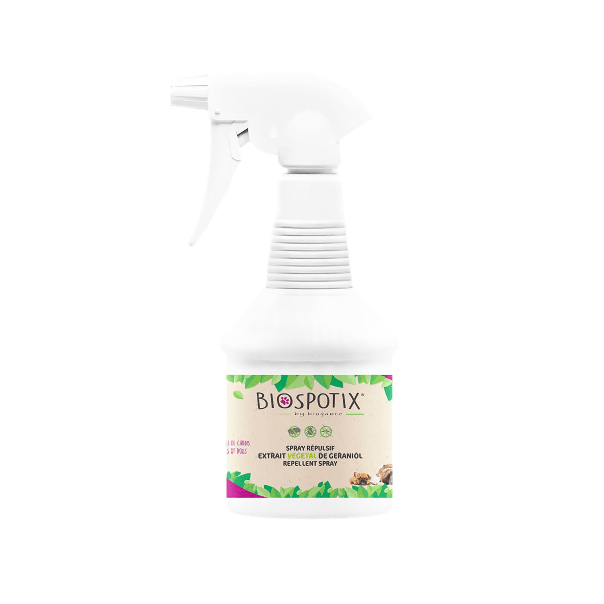 Biogance Biospotix Dog Spray, 500ml (mod insekter) - PupDeluxe.dk