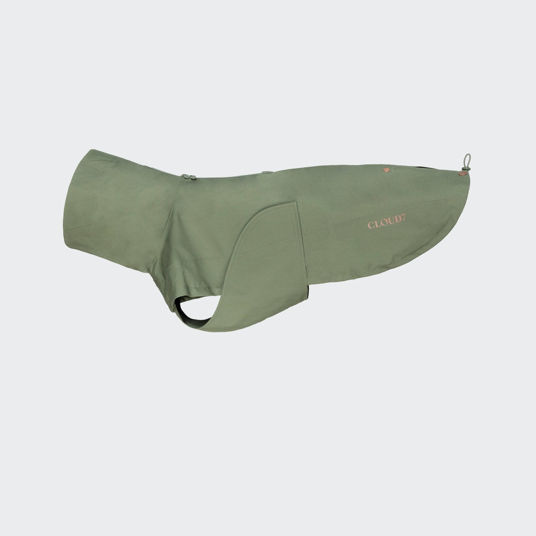 Cloud7 Hunderegnjakke Lewis Olive - PupDeluxe.dk