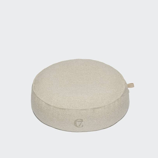 Cloud7 Hundeseng Pouf Tweed Mélange Cream - PupDeluxe.dk