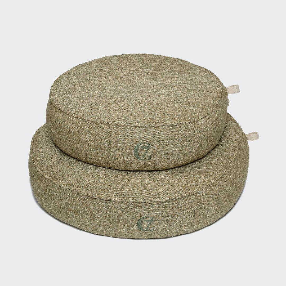 Cloud7 Hundeseng Pouf Tweed Mélange Greenish - PupDeluxe.dk
