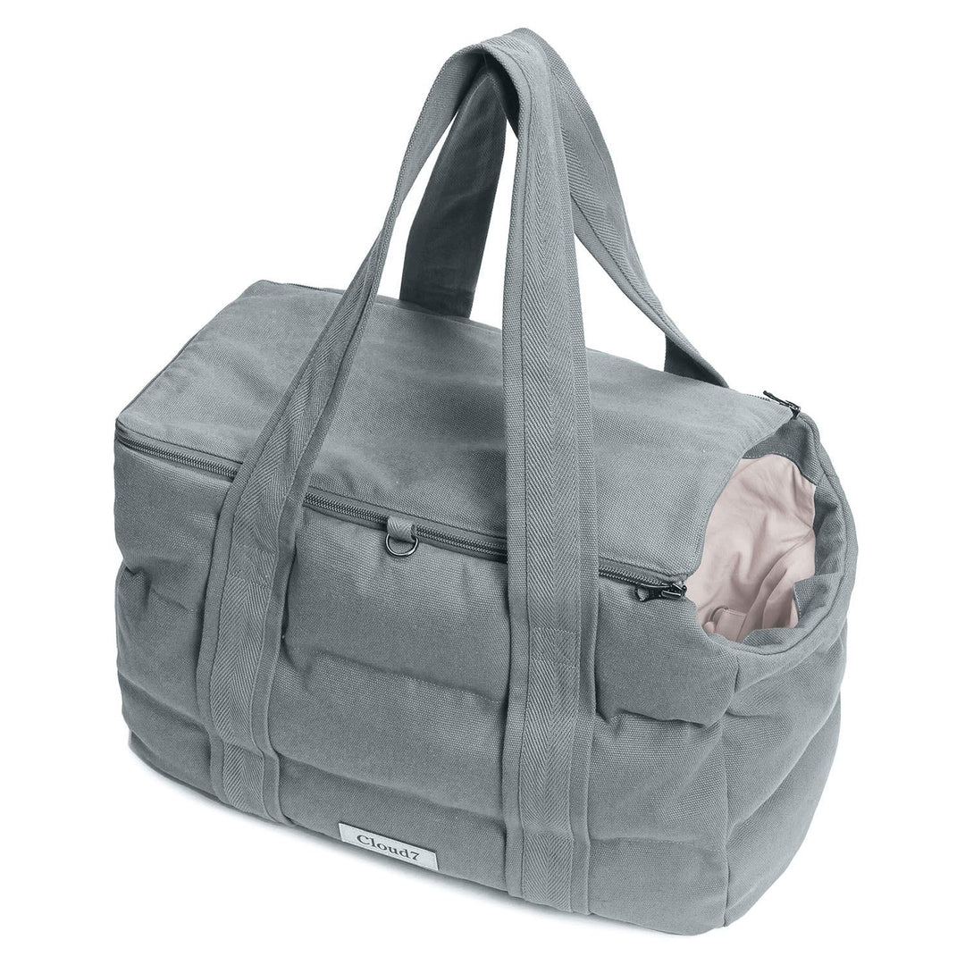 Cloud7 Hundetaske BERGAMO Canvas Grey - PupDeluxe.dk