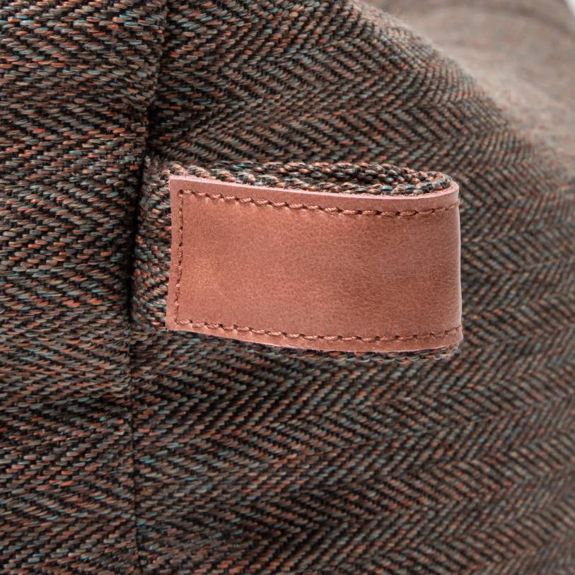 Cloud7 Sleepy Deluxe hundeseng Herringbone Brown - PupDeluxe.dk