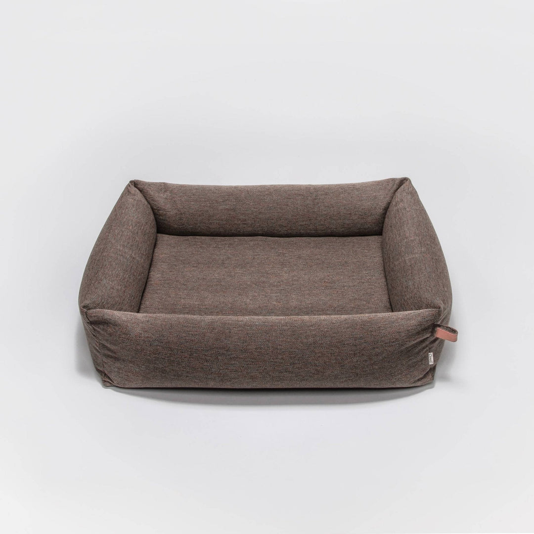 Cloud7 Sleepy Deluxe hundeseng Herringbone Brown - PupDeluxe.dk