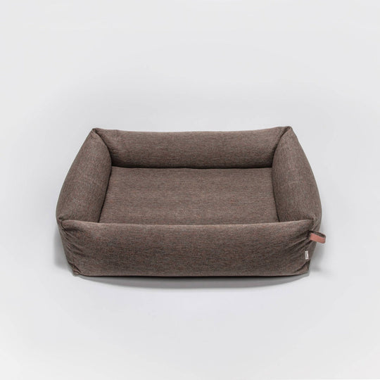 Cloud7 Sleepy Deluxe hundeseng Herringbone Brown - PupDeluxe.dk