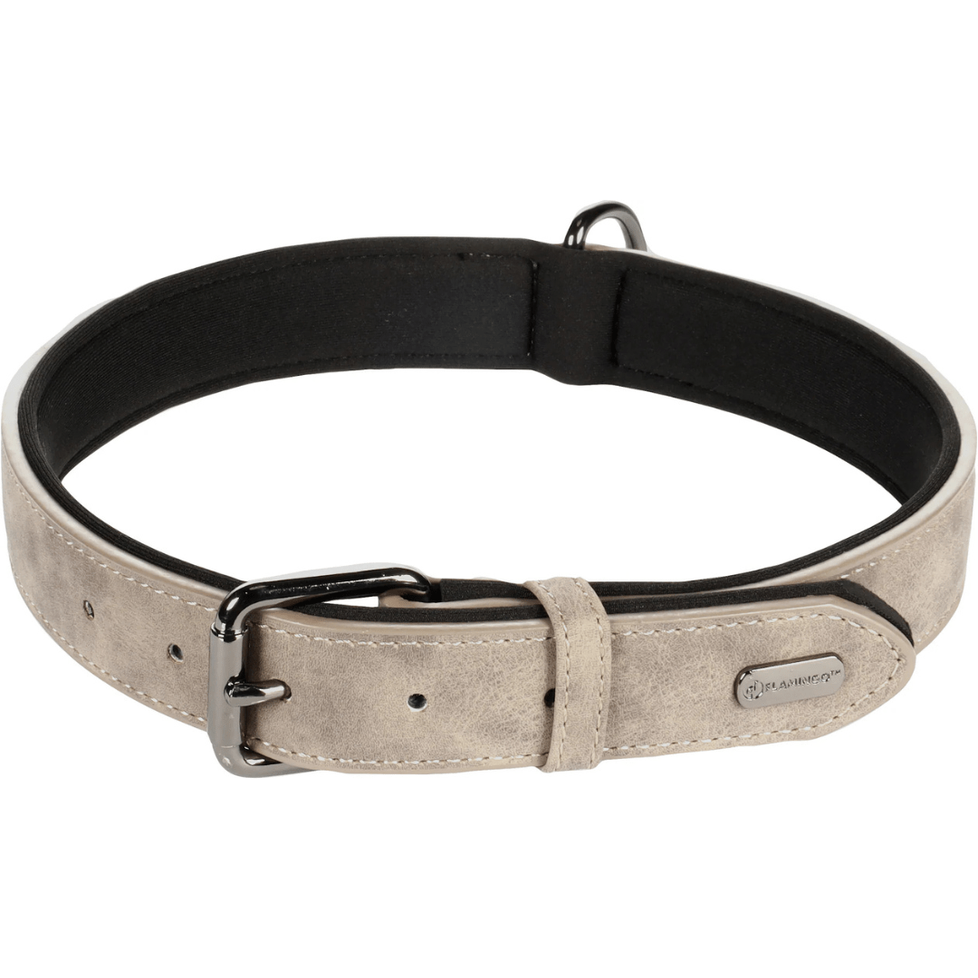 DELU halsbånd - Taupe - PupDeluxe.dk