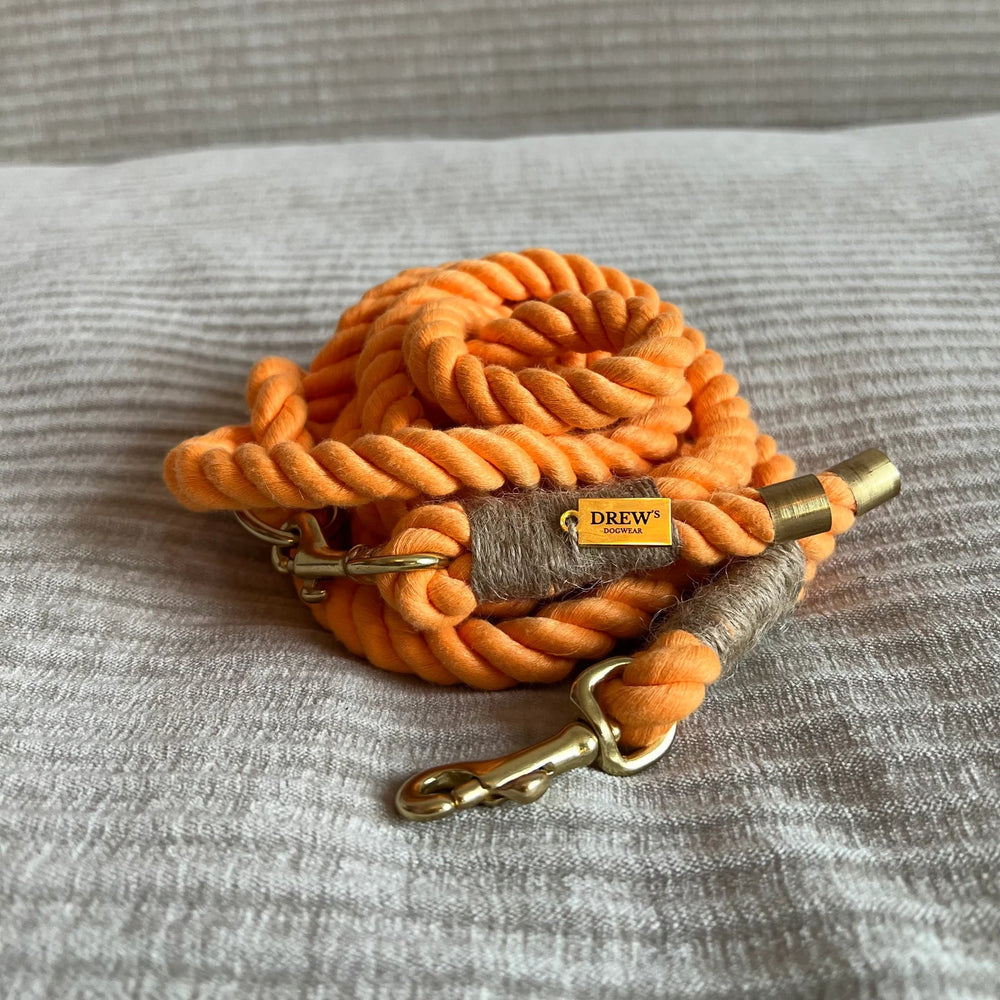 DREWS PEACH / Justerbar og blød hundesnor (orange) - PupDeluxe.dk