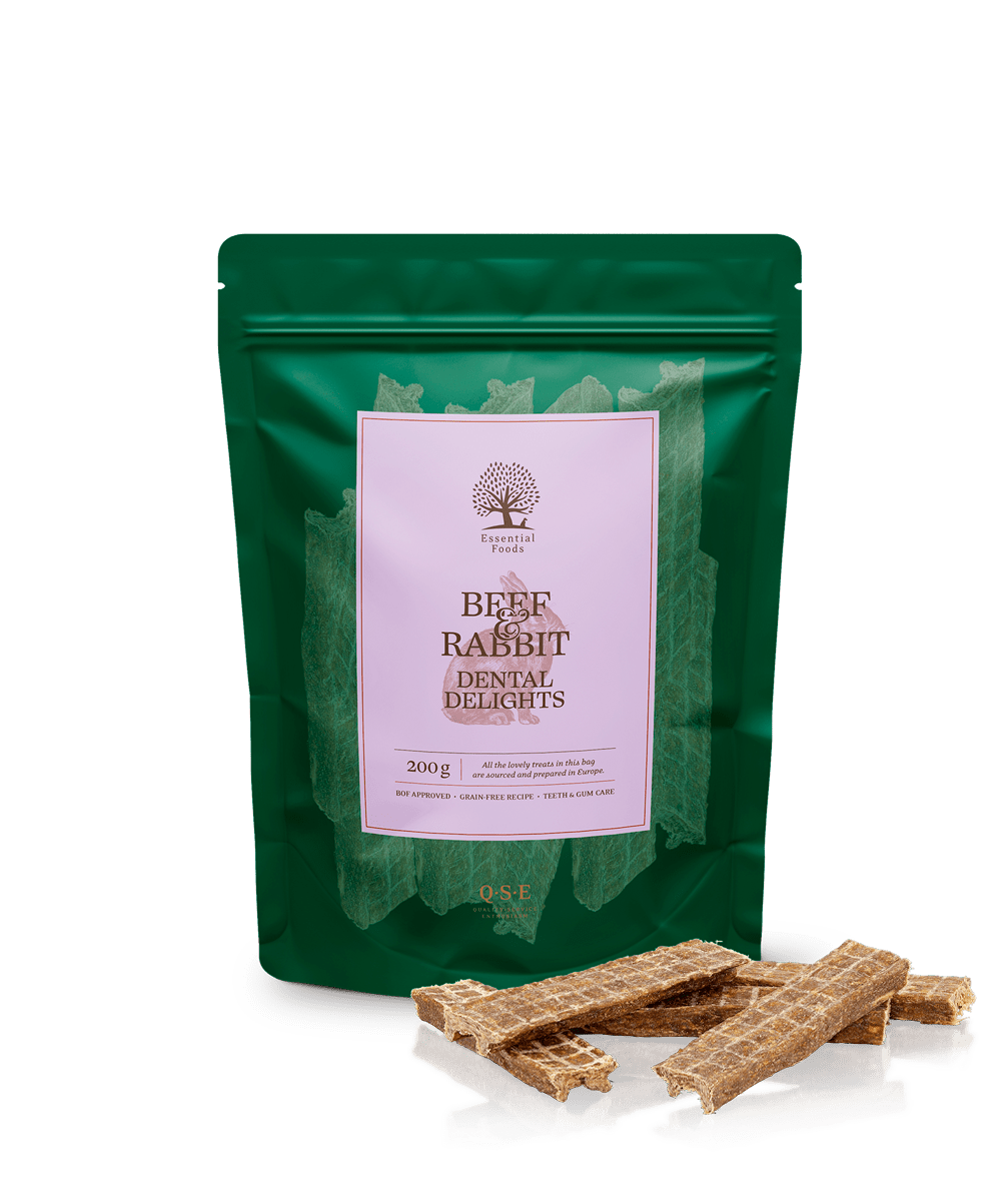 Essential Grain - Free Beef & Rabbit Dental Delights 200g - PupDeluxe.dk