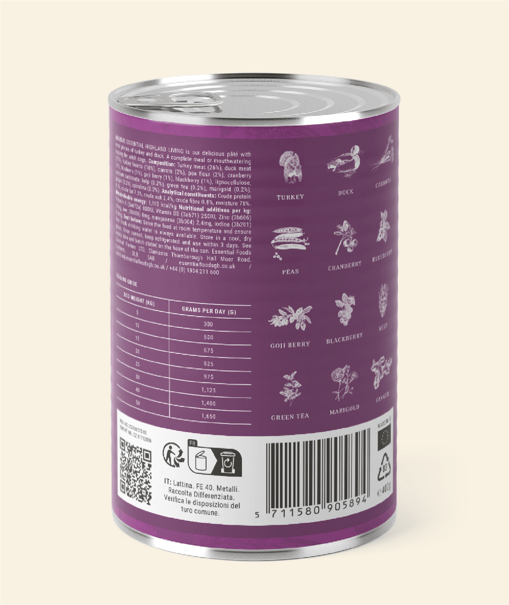 Essential Highland Living Paté 400g - PupDeluxe.dk
