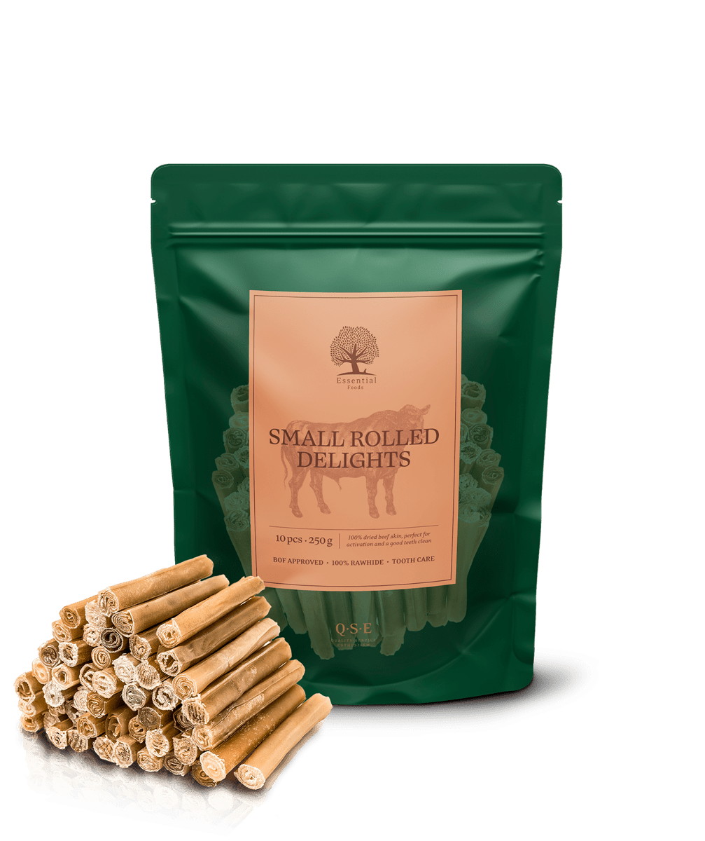 Essential Small Rolled Delights 10stk - PupDeluxe.dk