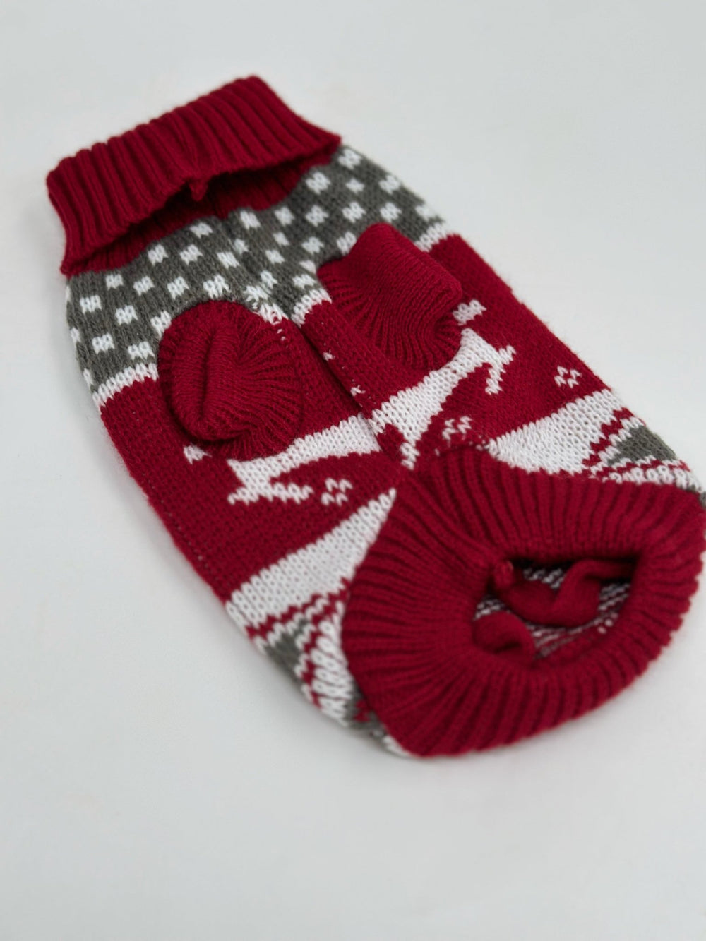 Limited Julesweater Rød (hvalpe) - PupDeluxe.dk