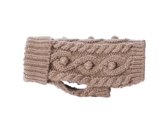 PAIKKA Håndlavet Striktrøje Taupe - PupDeluxe.dk