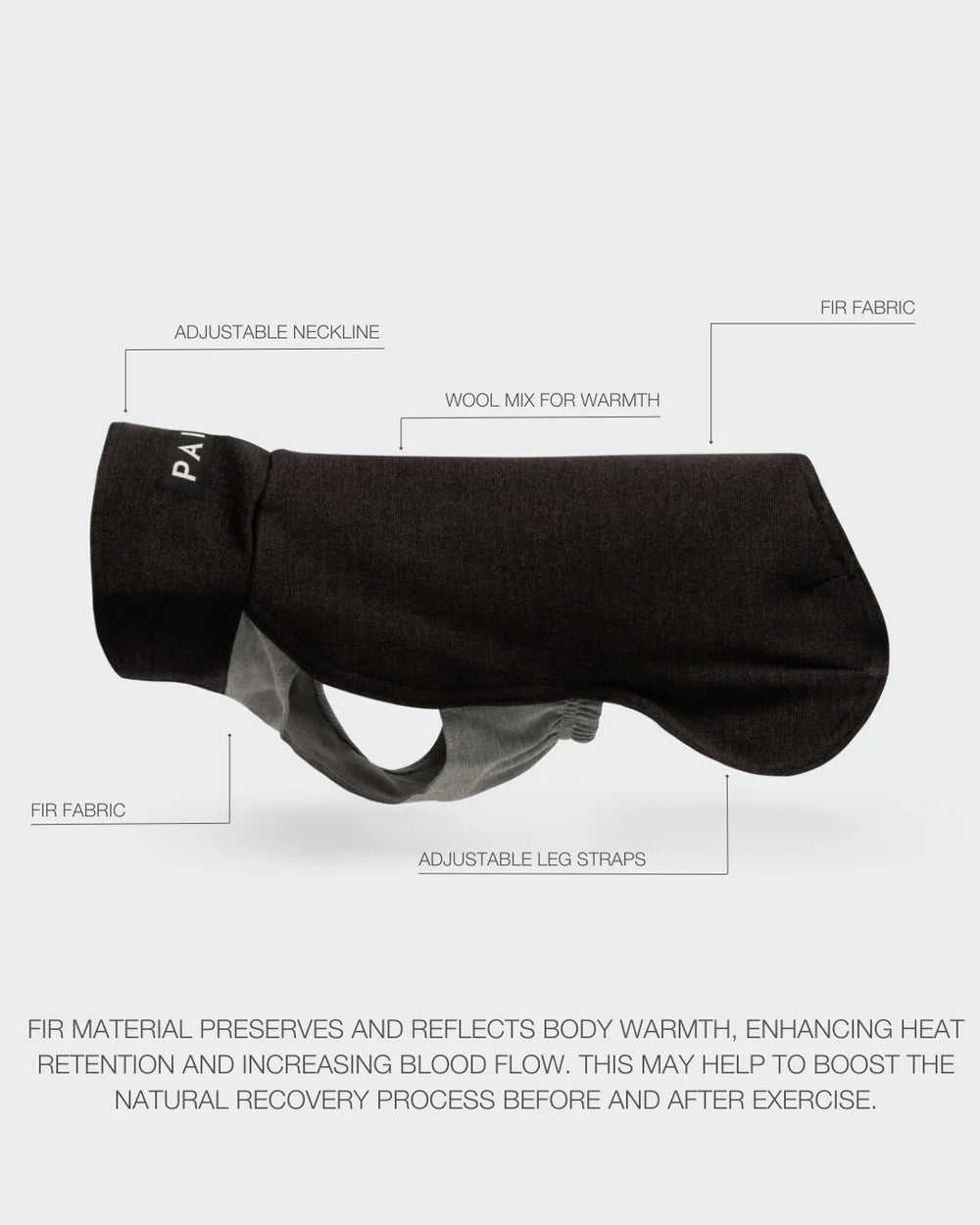 PAIKKA Recovery Vinterdragt Grå - PupDeluxe.dk