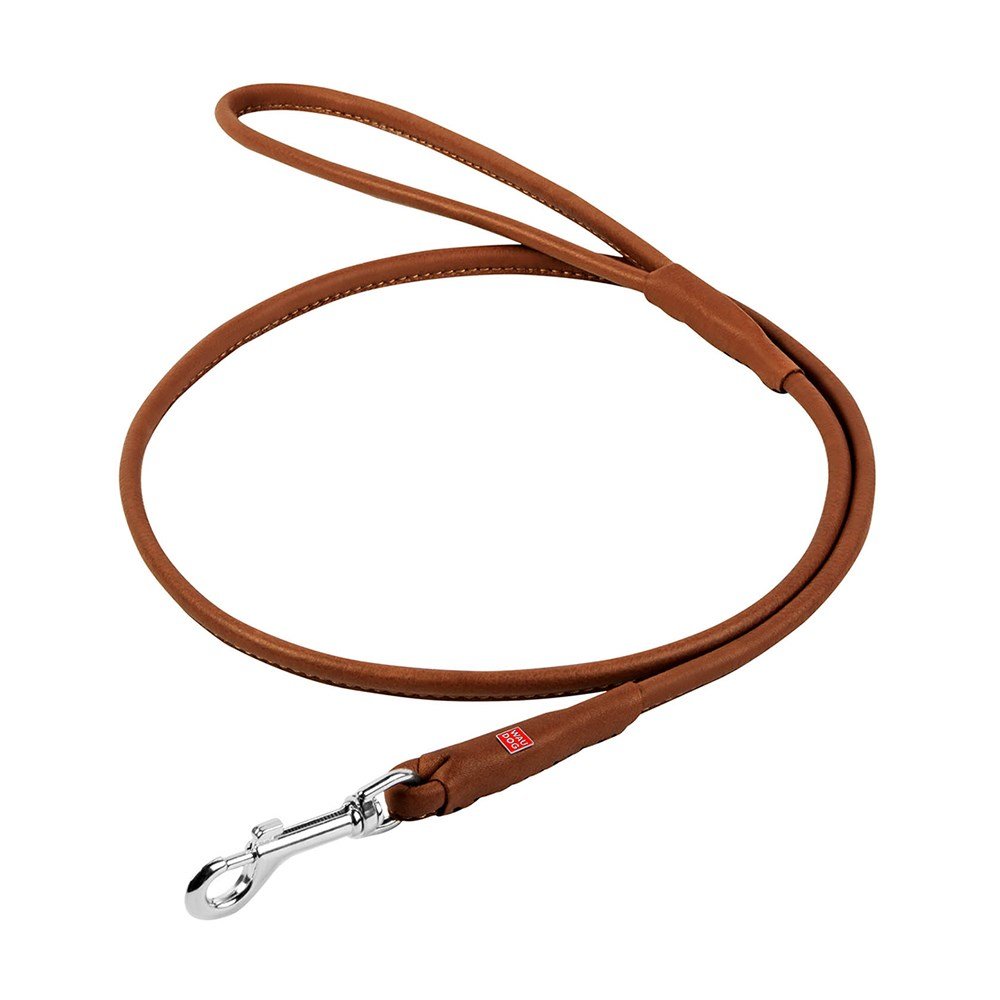 Waudog Rundsyet Læder Førerline - Brun - PupDeluxe.dk