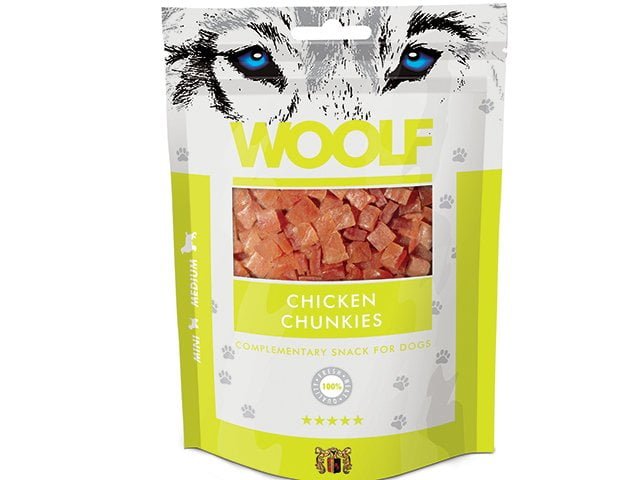 Woolf Chunkies m. Kylling 100g - PupDeluxe.dk