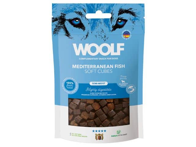 Woolf Soft Cubes Middelhavsfisk 100g - PupDeluxe.dk