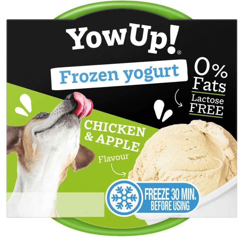 YowUp Dog Frozen Yoghurt 110g - Kylling og Æble - PupDeluxe.dk