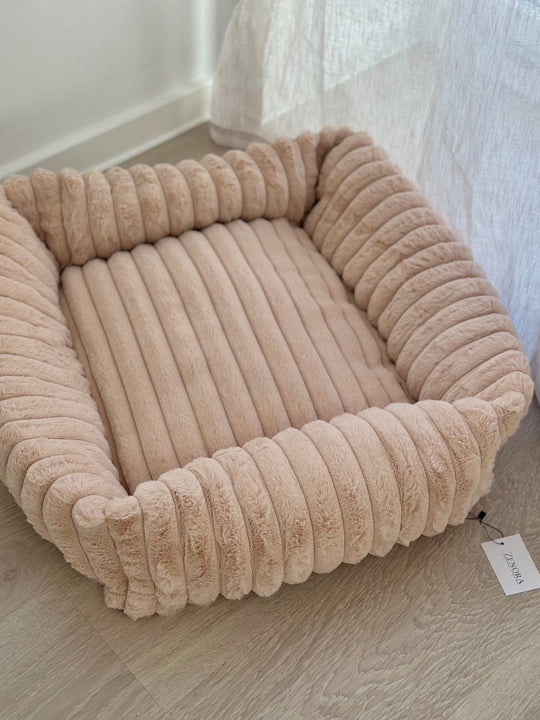 Zenora Cozy Fløjl Hundekurv - PupDeluxe.dk