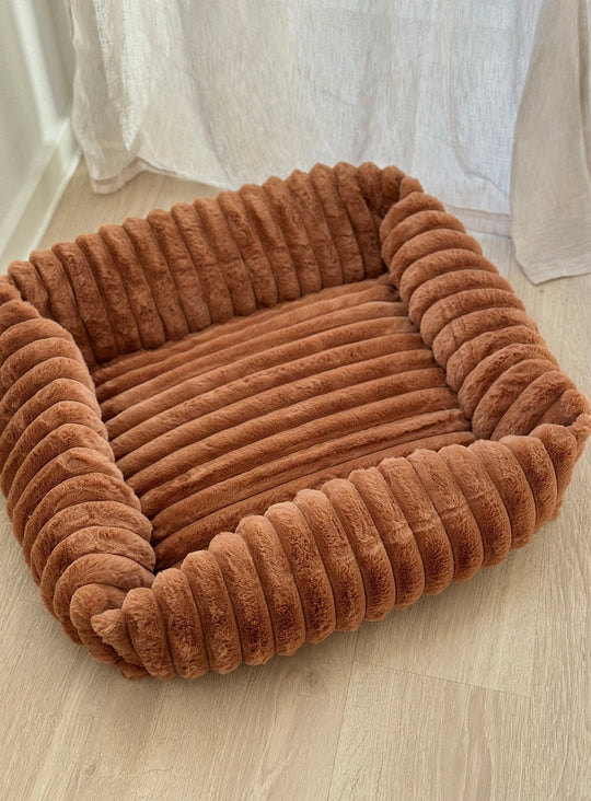 Zenora Cozy Fløjl Hundekurv - PupDeluxe.dk